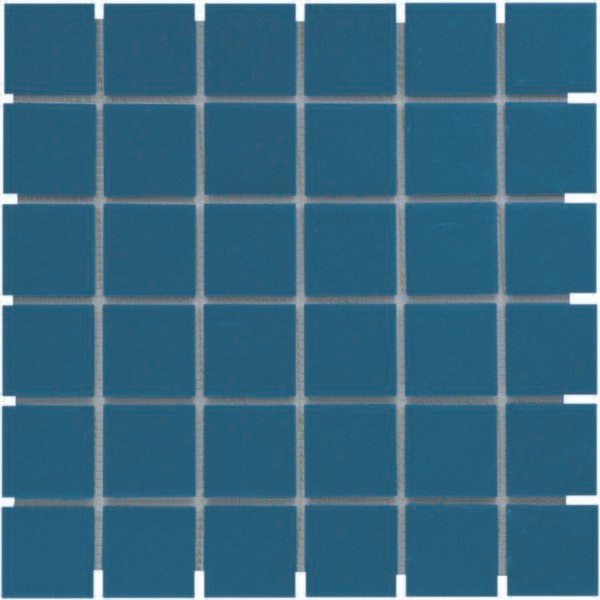 London Mozaiek Tegel Vierkant - Blauw Porselein Ongeglazuurd, R11 309x309 mm
