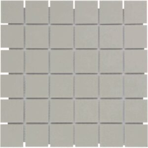 London Mozaiek Tegel Vierkant - Grijs Porselein Ongeglazuurd, R11 309x309 mm