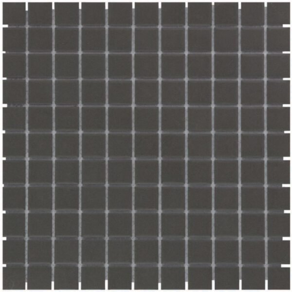 London Mozaiek Tegel Vierkant - Zwart Porselein Ongeglazuurd, R11 300x300 mm