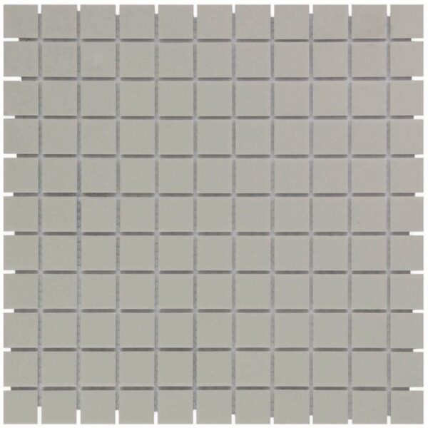 London Mozaiek Tegel Vierkant - Grijs Porselein Ongeglazuurd, R11 300x300 mm