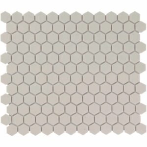 London Mozaiek Tegel Hexagon - Wit Porselein Ongeglazuurd, R11 260x300 mm
