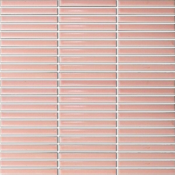 Sevilla Mozaïek Tegel Mini Vinger – Roze Porselein Geglazuurd 282×308 mm