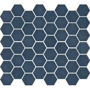 Valencia Mozaiek Tegel Hexagon- Blauw Glas Recycled 278x325 mm